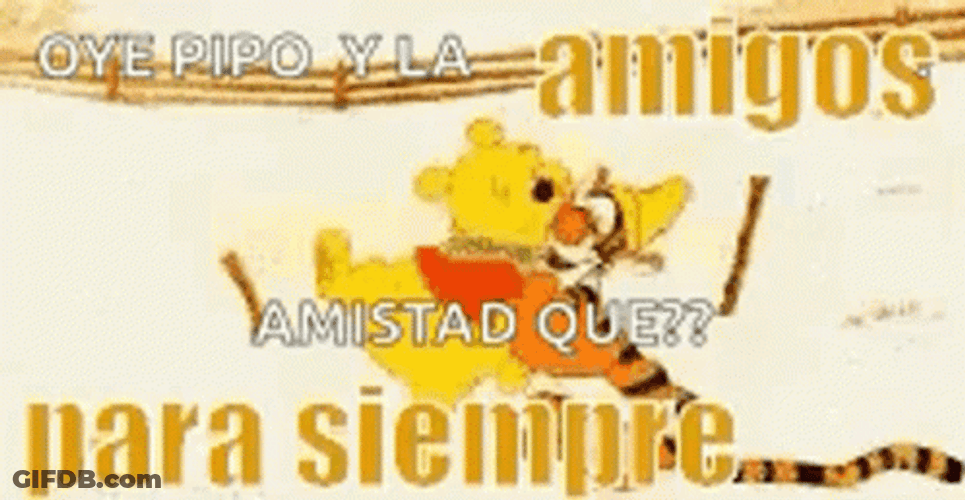 Winnie The Pooh And Tigger Abrazo GIF
