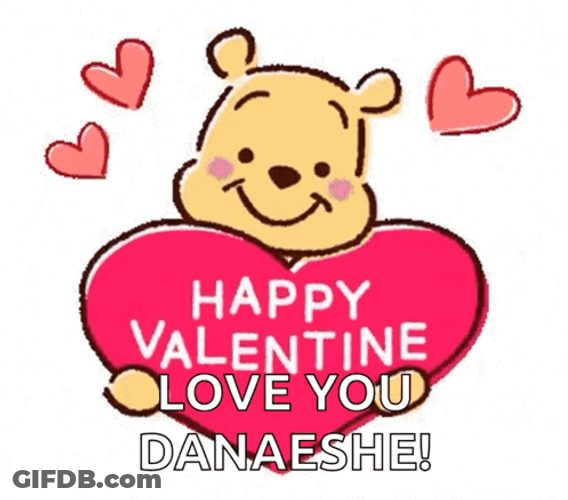 Winnie The Pooh Animated Valentines Day GIF