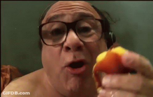 Winnie The Pooh At Table With Towel And Peach GIF