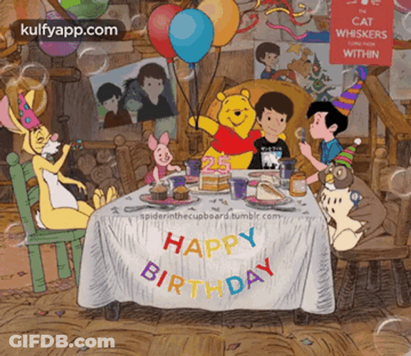 Winnie The Pooh Birthday Party GIF