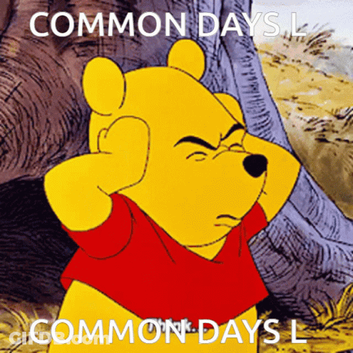 Winnie The Pooh Covering Ears Common Days GIF