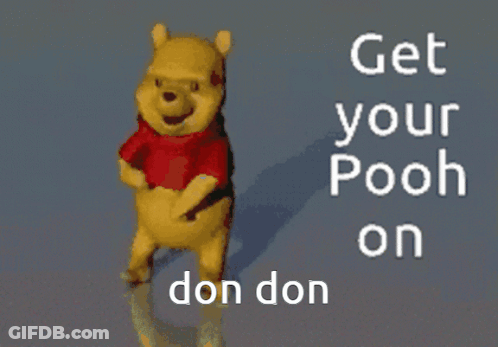Winnie The Pooh Dancing Get Your Pooh On GIF