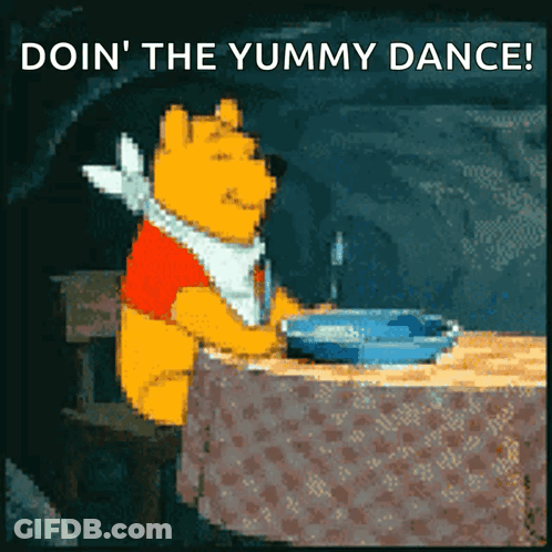 Winnie The Pooh Doin The Yummy Dance GIF