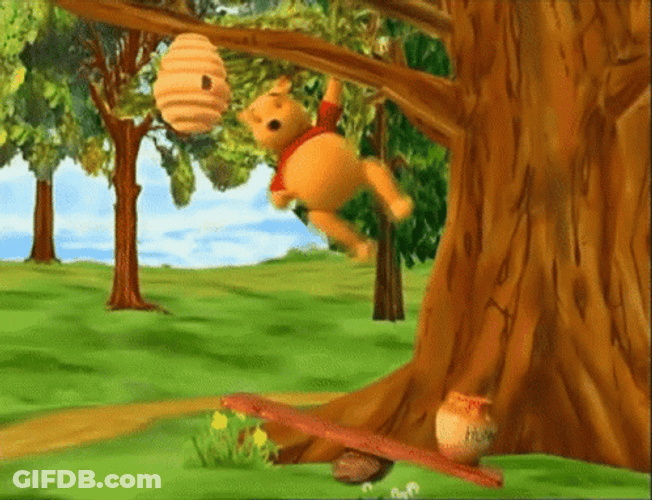 Winnie The Pooh Fall Out GIF