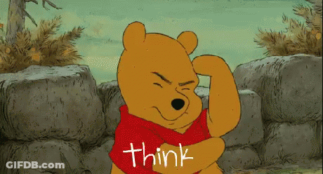 Winnie The Pooh Flexing Muscles Funny Face GIF