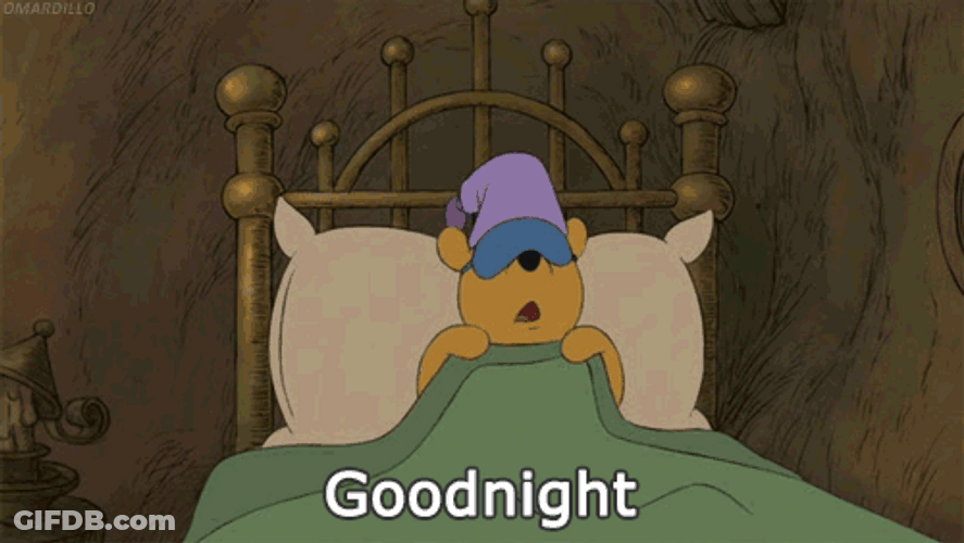 Winnie The Pooh Goodnight Beautiful GIF