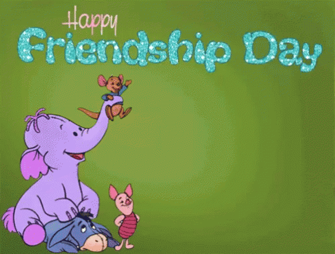 Winnie The Pooh Happy Friendship Day GIF