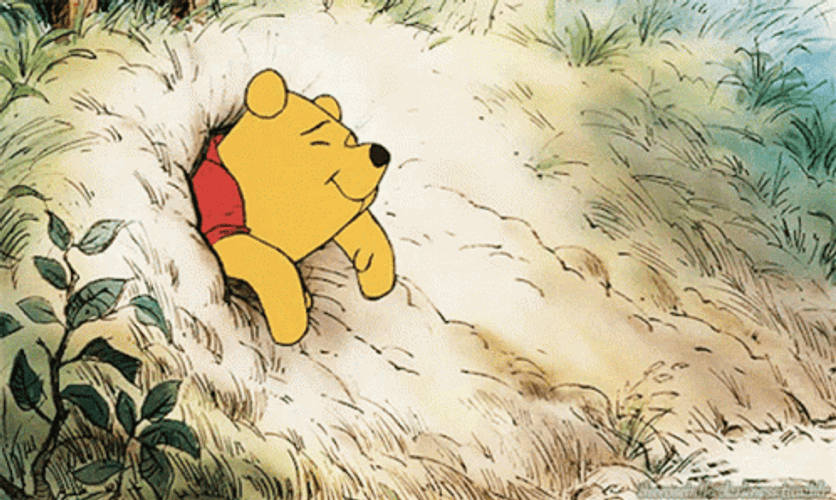 Winnie The Pooh Happy Stuck GIF