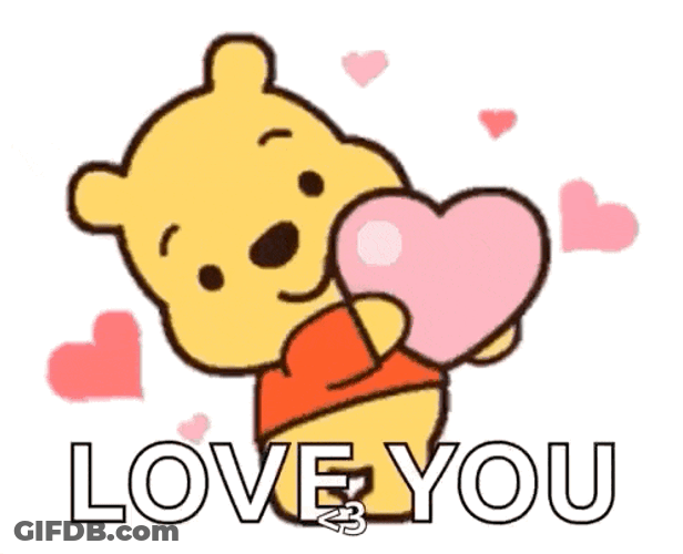 Winnie The Pooh Hearts GIF
