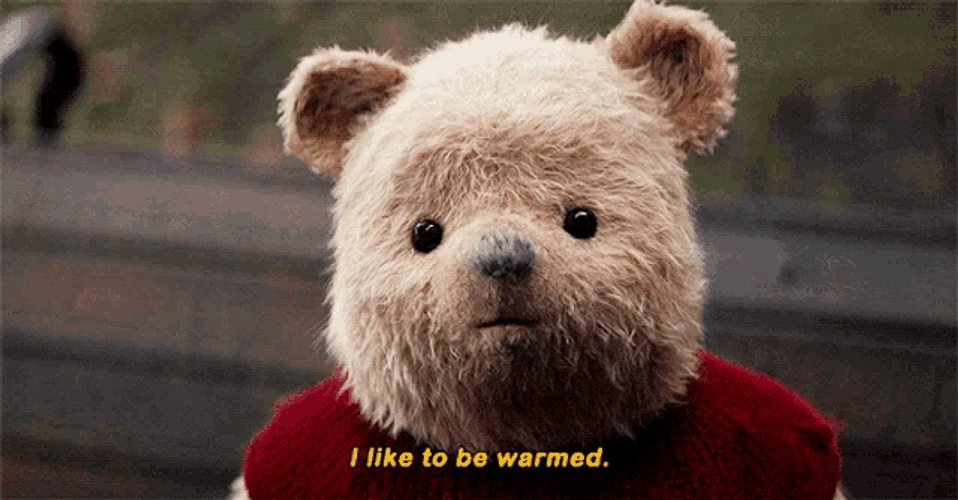 Winnie The Pooh I Like To Be Warmed GIF