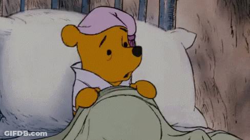 Winnie The Pooh In Night Cap GIF