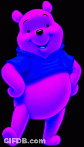 Winnie The Pooh In Pink Shirt Hands On Hips GIF