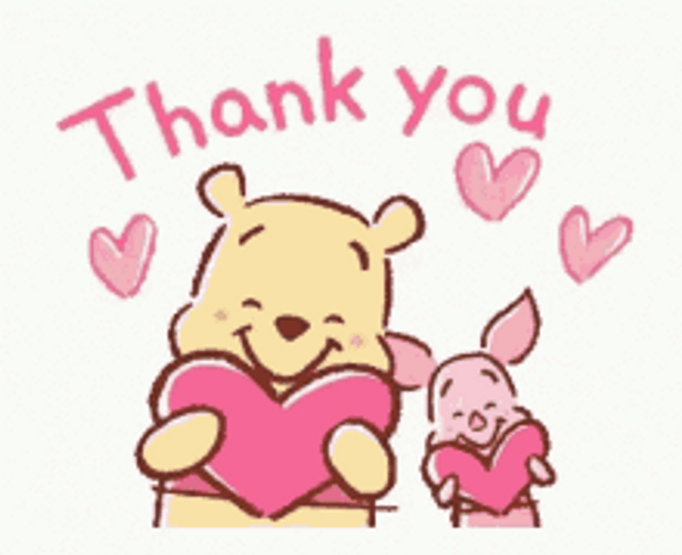Winnie The Pooh Piglet Thank You So Much GIF