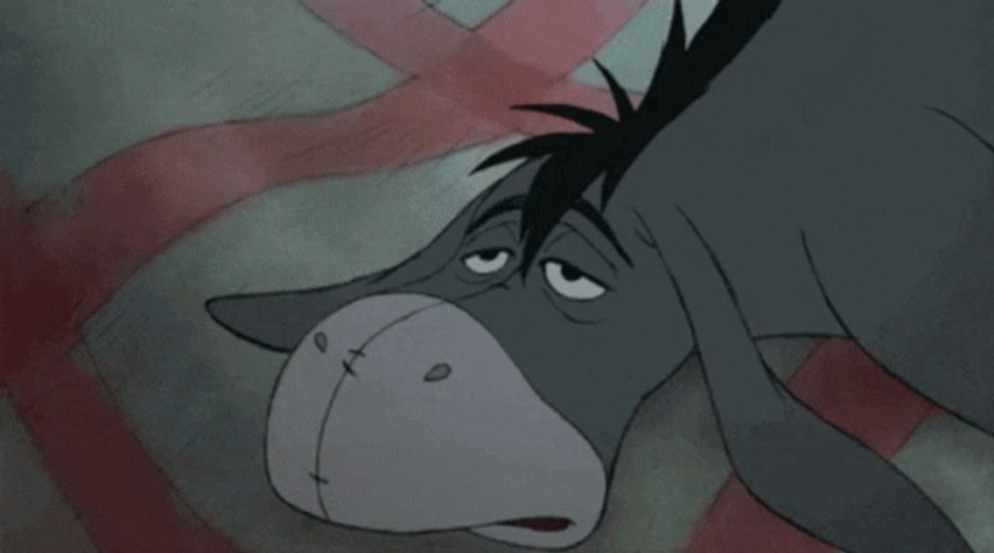 Winnie The Pooh Sad Eeyore GIF