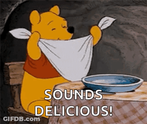 Winnie The Pooh Saying Sounds Delicious GIF
