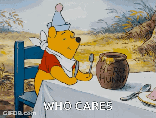 Winnie The Pooh Sitting At Table With Honey Pot GIF
