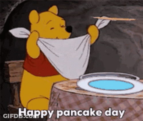 Winnie The Pooh Sitting At Table With Towel GIF