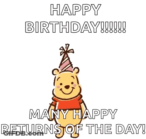 Winnie The Pooh Tigger Piglet Eeyore Birthday Party Hats GIF