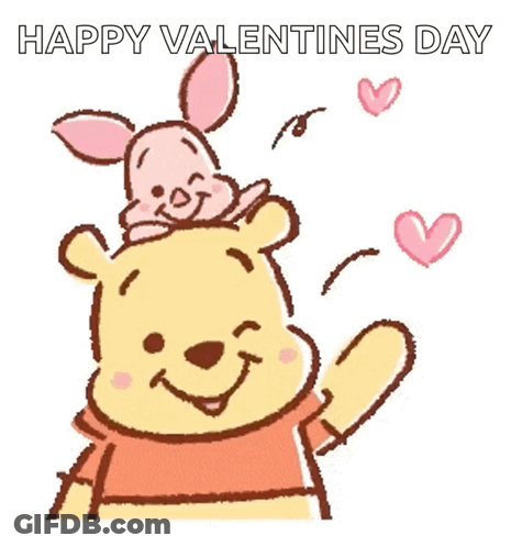 Winnie The Pooh With Piglet On His Back GIF