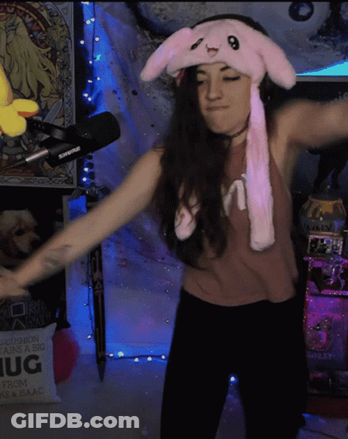 Winniedapoohh Wearing Mitten Animal Hat Get Low GIF