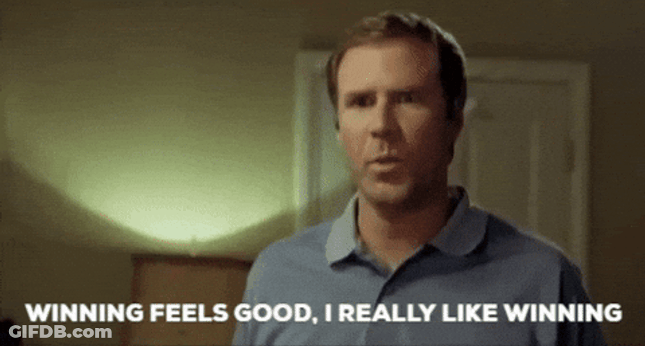 Winning Feels Good Will Ferrell Meme GIF
