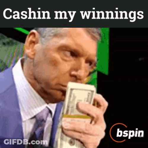 Winning Meme Vince McMahon Sniffing Money GIF
