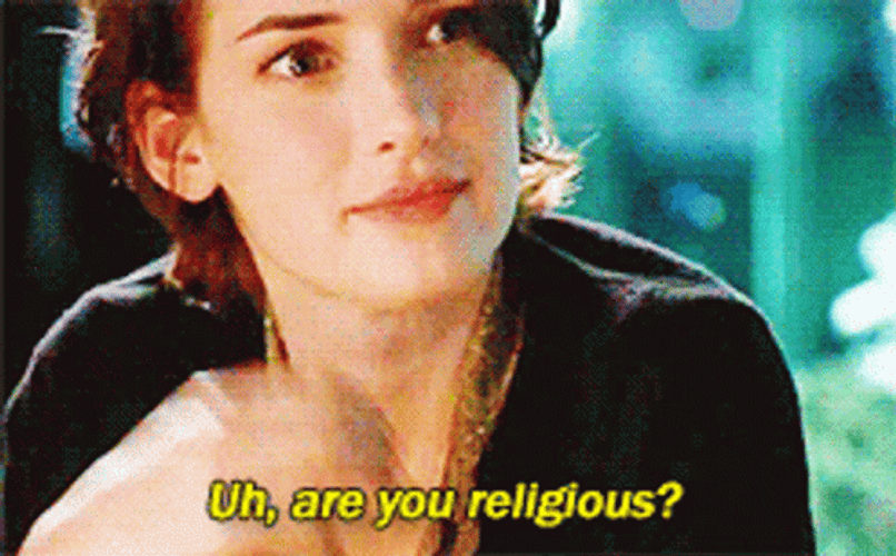 Winona Ryder Are You Religious GIF