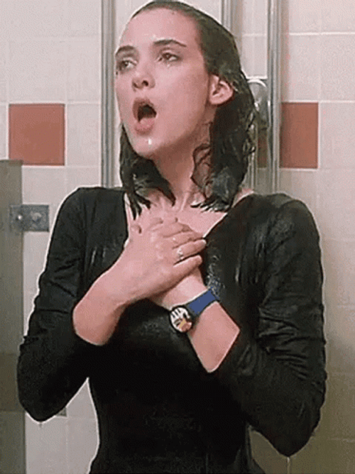 Winona Ryder Heather Shower Scene GIF