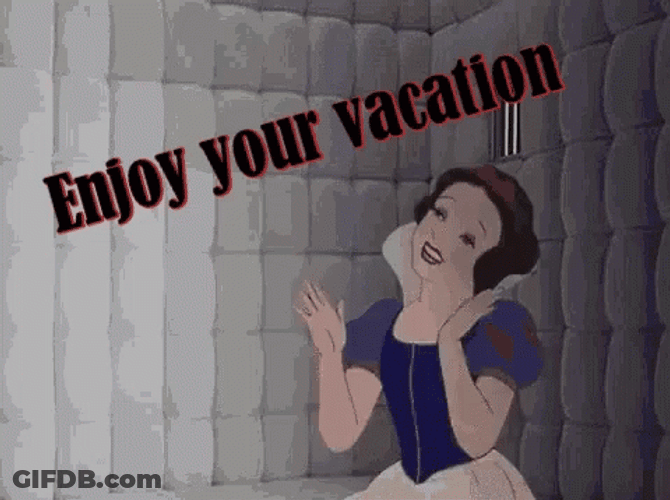 Winter Break Snow Clapping Enjoy Your Vacation GIF
