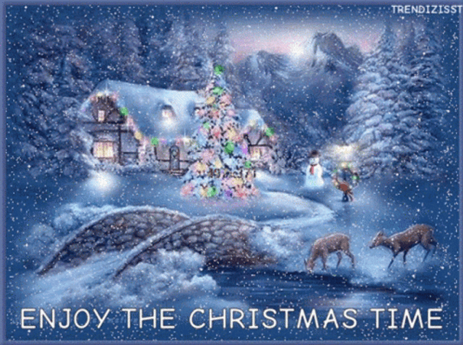 Winter Christmas Greeting GIF