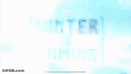 Winter Is Coming Poster With Snow GIF