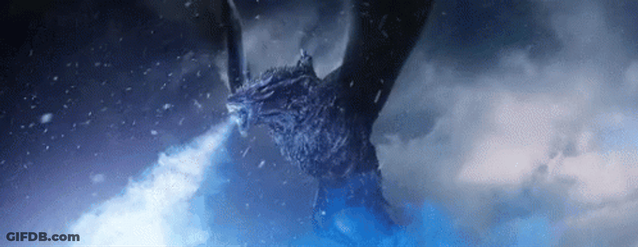 Winter Is Coming Viserion The Ice Dragon GIF
