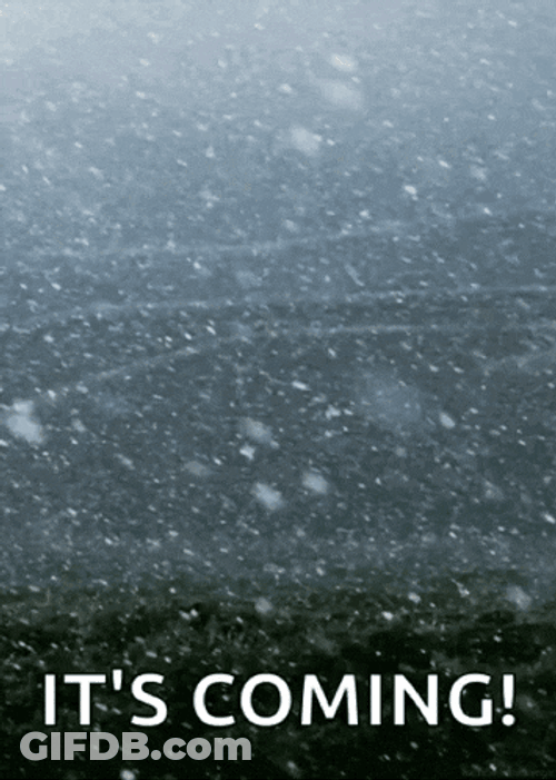 Winter Is Here Snow Storm GIF
