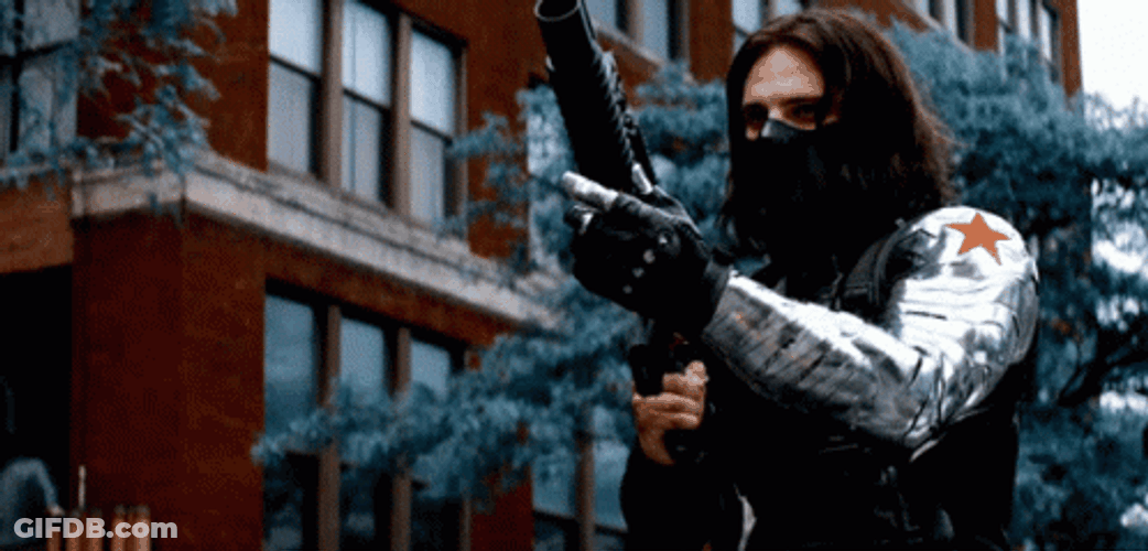 Winter Soldier Bucky Barnes Battle GIF