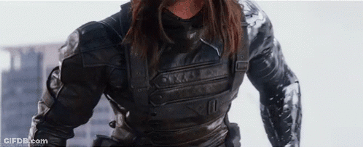 Winter Soldier Bucky Barnes Masked Face GIF