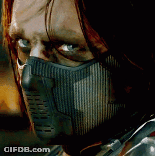 Winter Soldier Bucky Barnes Mysterious Masked GIF