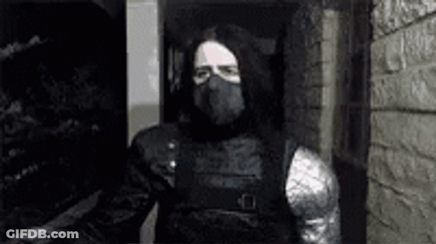 Winter Soldier Bucky Barnes Veiled GIF