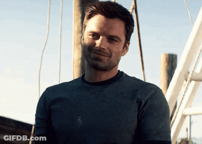 Winter Soldier Happy Bucky Barnes Smile GIF