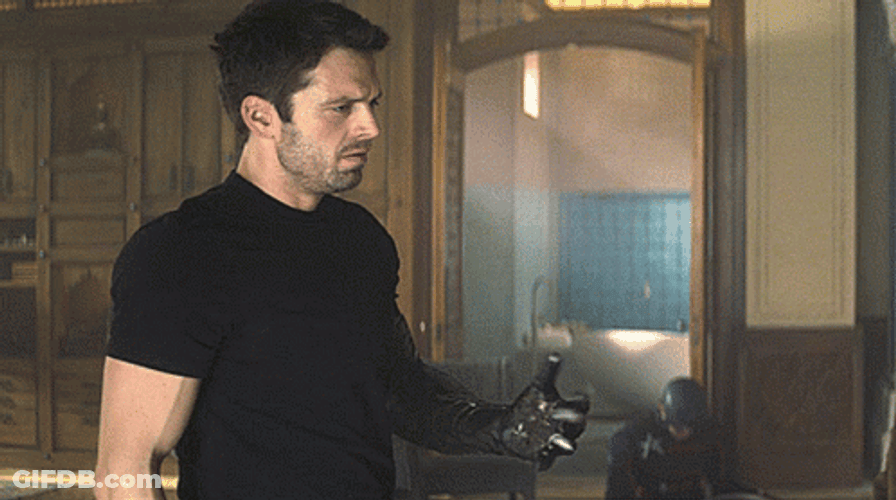 Winter Soldier Sebastian Stan Fighting Stance GIF