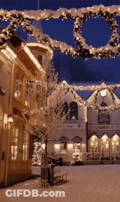 Winter Solstice Christmas Lights GIF