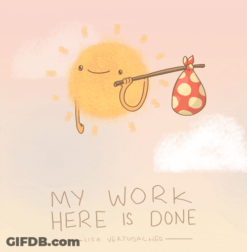Winter Solstice Goodbye Sun Work Done GIF