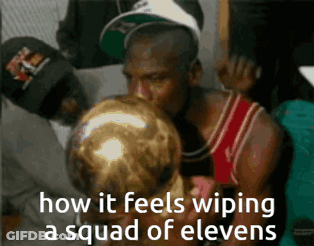 Wiping A Squad Of Elevens GIF