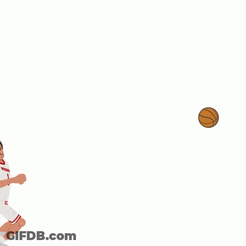 Wisconsin Basketball Player Jumping GIF