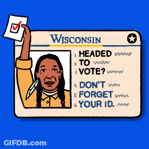 Wisconsin Driver's License Native American GIF