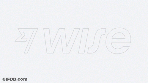 Wise Logo With Lightning Bolt GIF