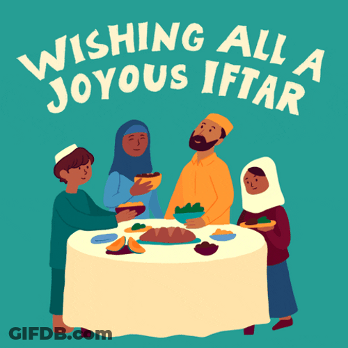 Wishing All A Joyous Iftar Ramadan Mubarak Greeting GIF