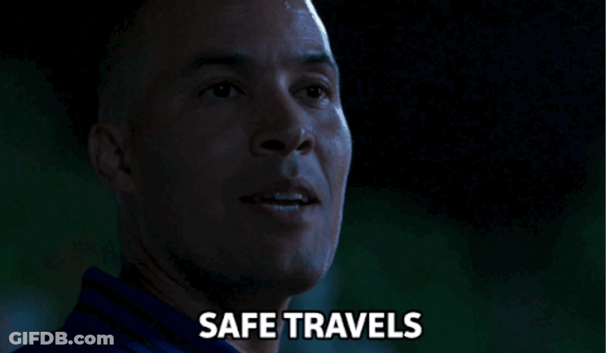 Wishing Politely Safe Travels GIF