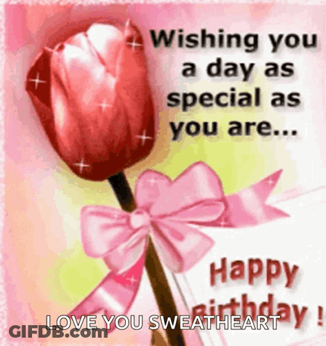 Birthday Message Wishing You A Special Day GIF