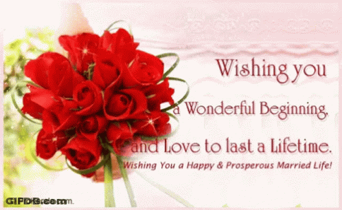 Wishing You A Wonderful Beginning And Love GIF