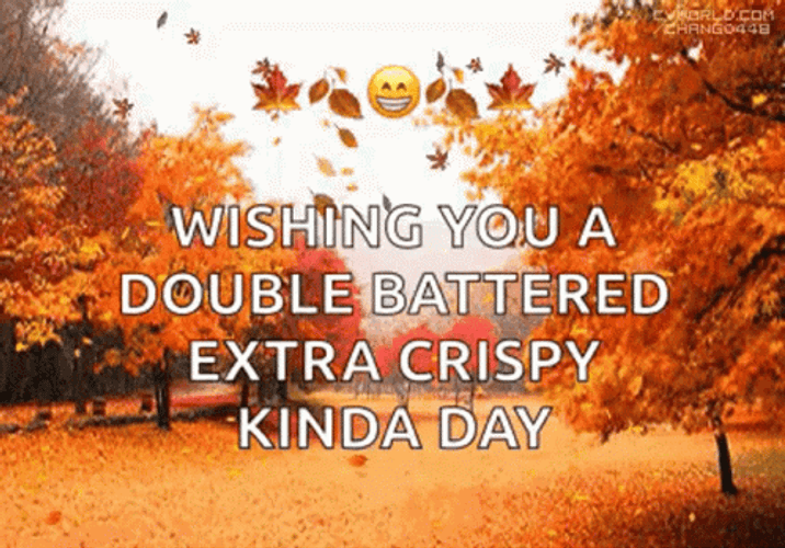 Wishing You Double Blessing Happy Fall Sunday GIF